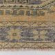 Faded Mustard Geometric Pattern Vintage Persian Runner Rug, 85x306 Cm
