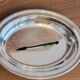 Oval Plateau Christofle Gallia In Silver-Plated Metal Beaded Frieze Basket Plaque