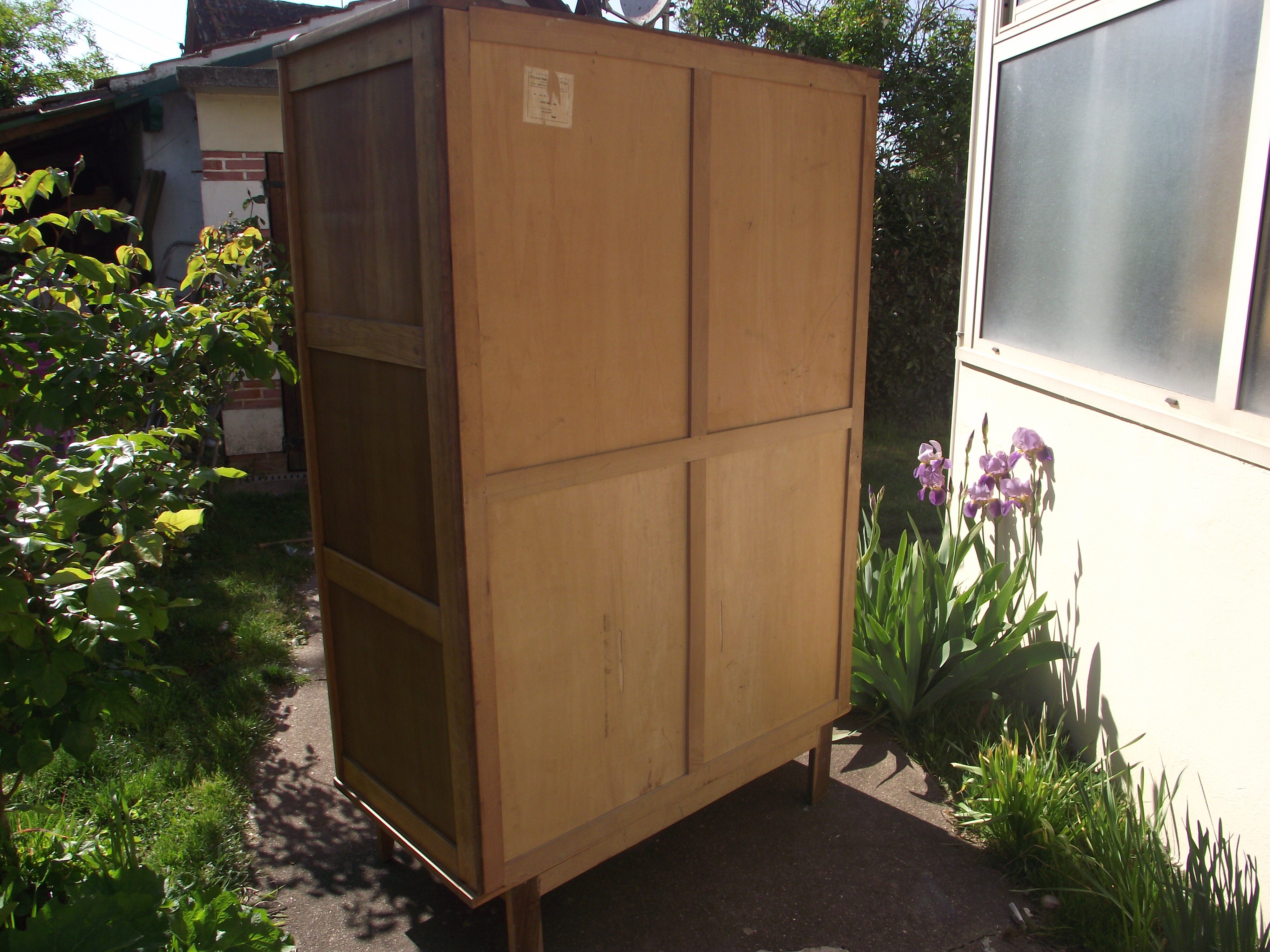 1950s oak dressing closet