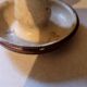 Vintage stoneware candle holder