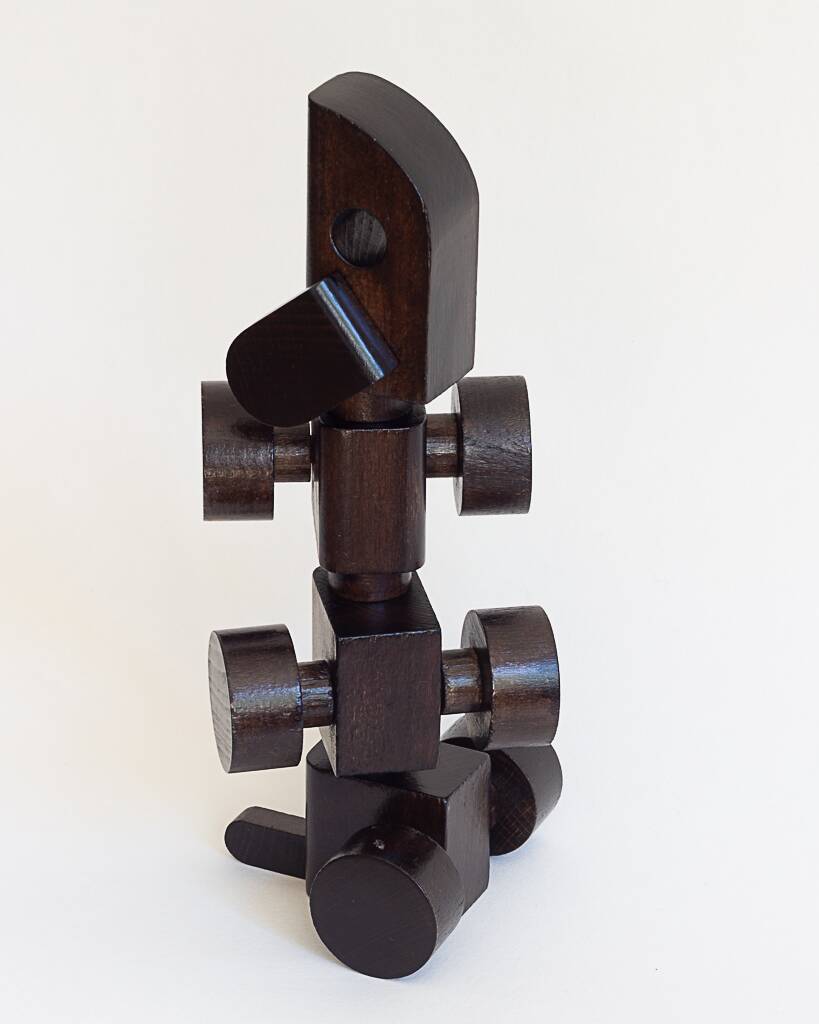 Dog toy on wheels, 70s/80s