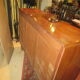 Buffet bar plated Art Deco Walnut