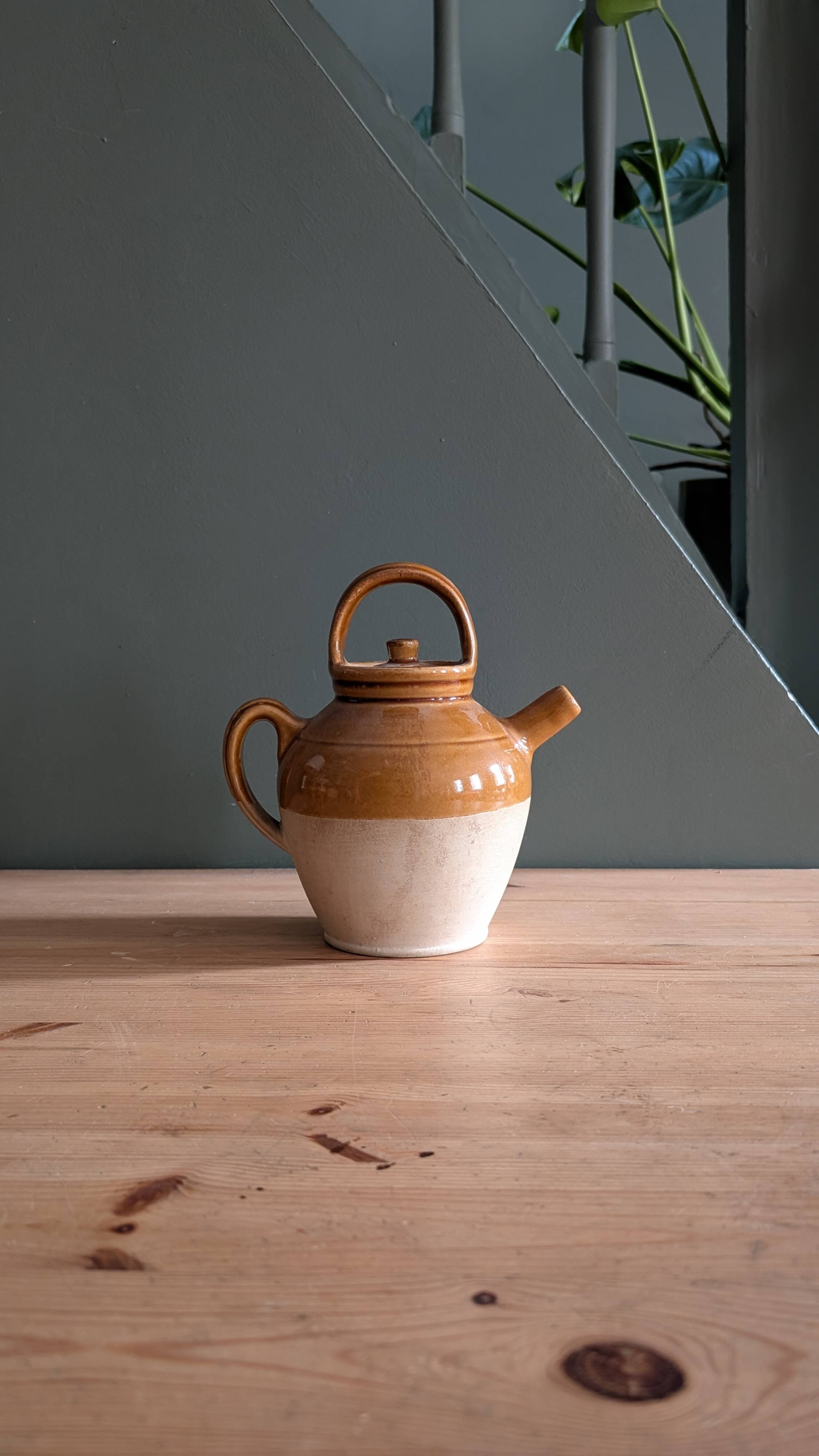 Glazed terracotta jug