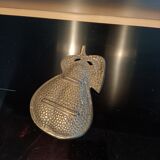 Empty pocket pear in solid brass or bronze