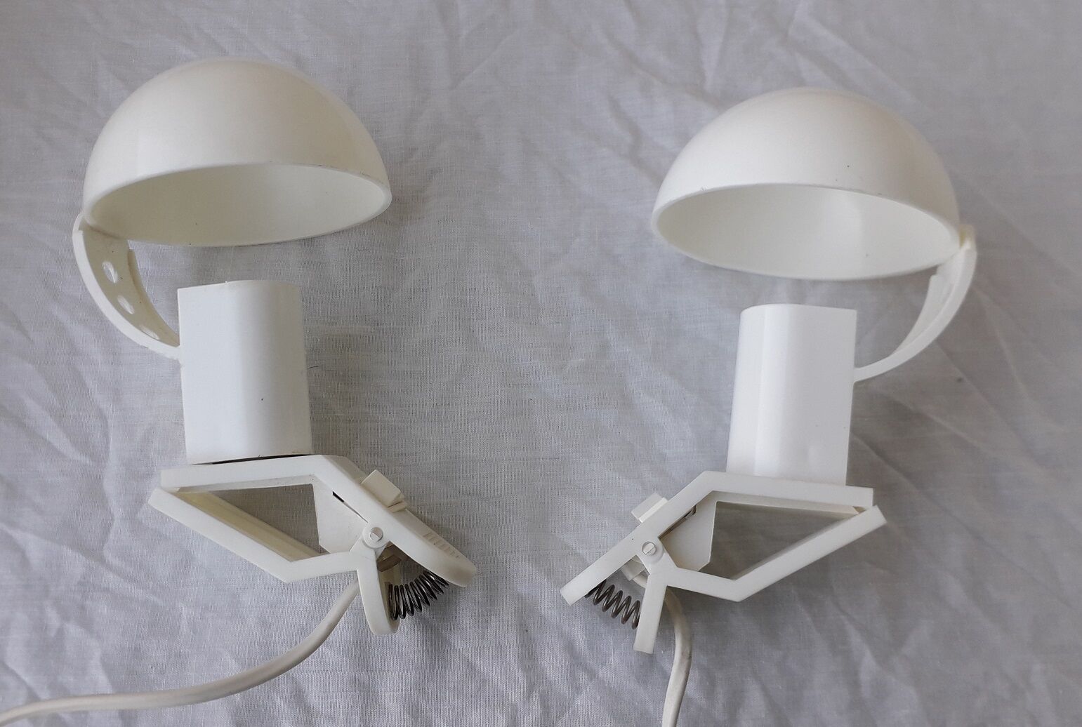 Paire de lampes à pince champignons