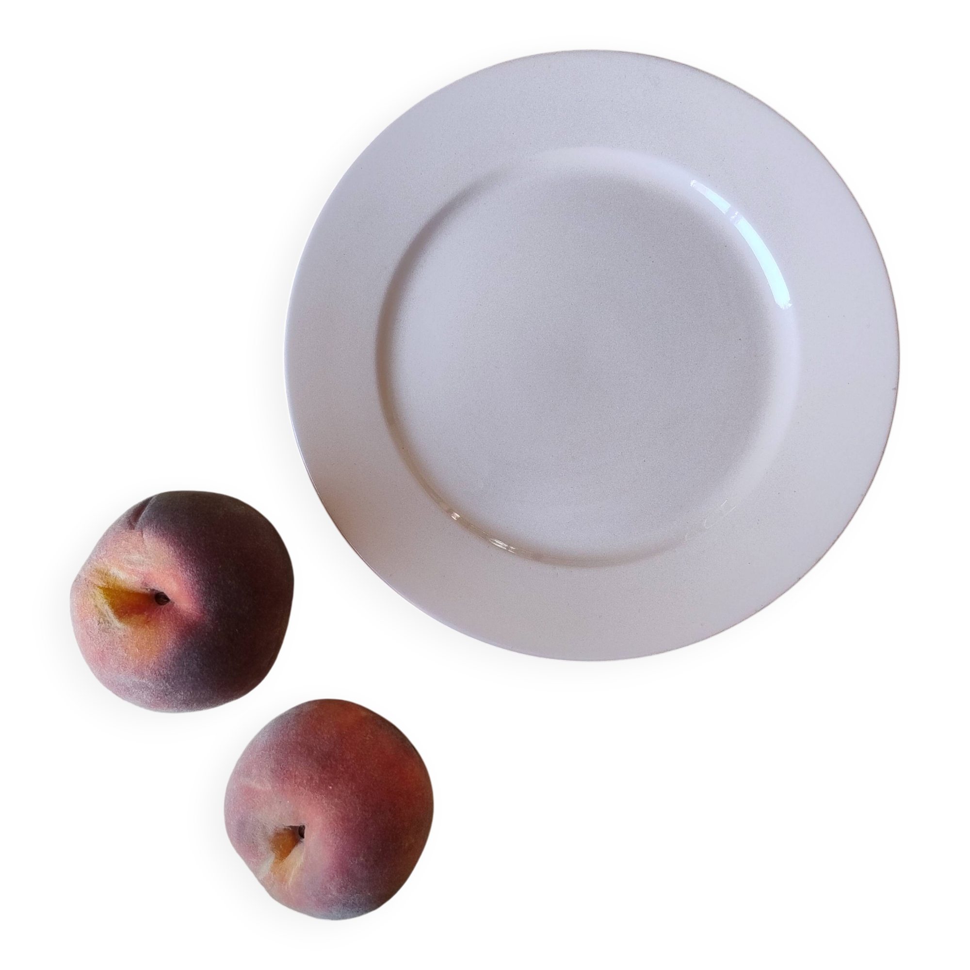Vintage dessert plate in earthenware - Digoin & Sarreguemines
