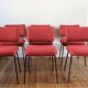 Set of 6 vintage modernist chairs by André Simard, Airborne 1960.