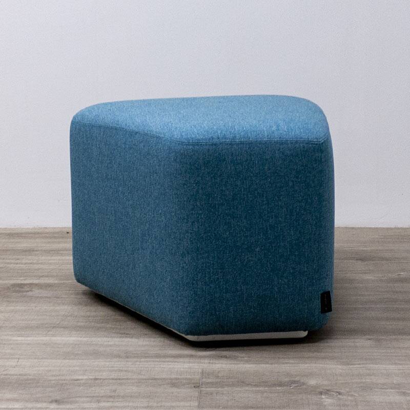 Modo pouf designed by Luca Botto for LaCividina in Blue fabric