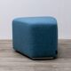 Modo pouf designed by Luca Botto for LaCividina in Blue fabric