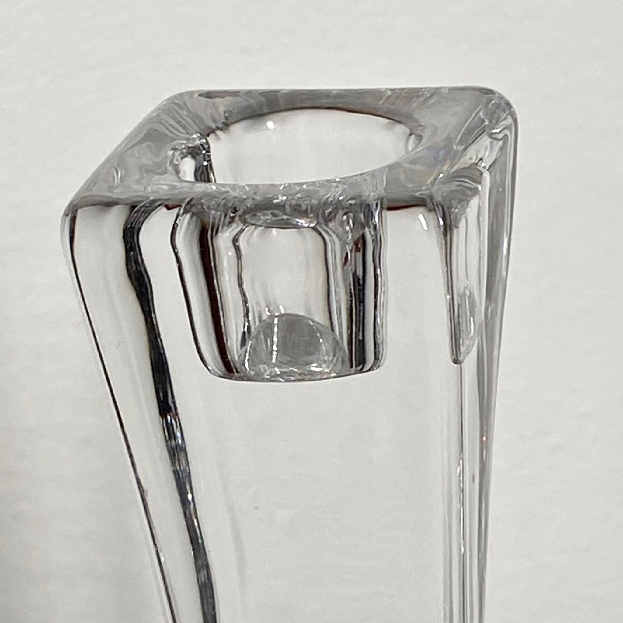 Pair of art deco crystal chandeliers, Cristallerie Vannes Le Chatel
