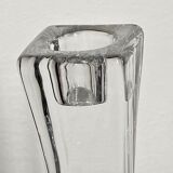 Pair of art deco crystal chandeliers, Cristallerie Vannes Le Chatel