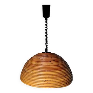 suspension en rotin,