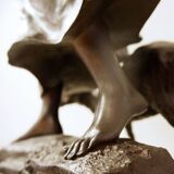 Auguste de wever (1836-1910) bronze sculpture "innocence" 19thc.