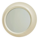 Round space age mirror in lacquered wood, Italy, 1970-1980