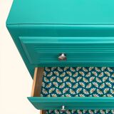 Commode art déco vert émeraude