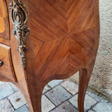 Chest of drawers 2 drawers Louis XV marquetry rosewood
