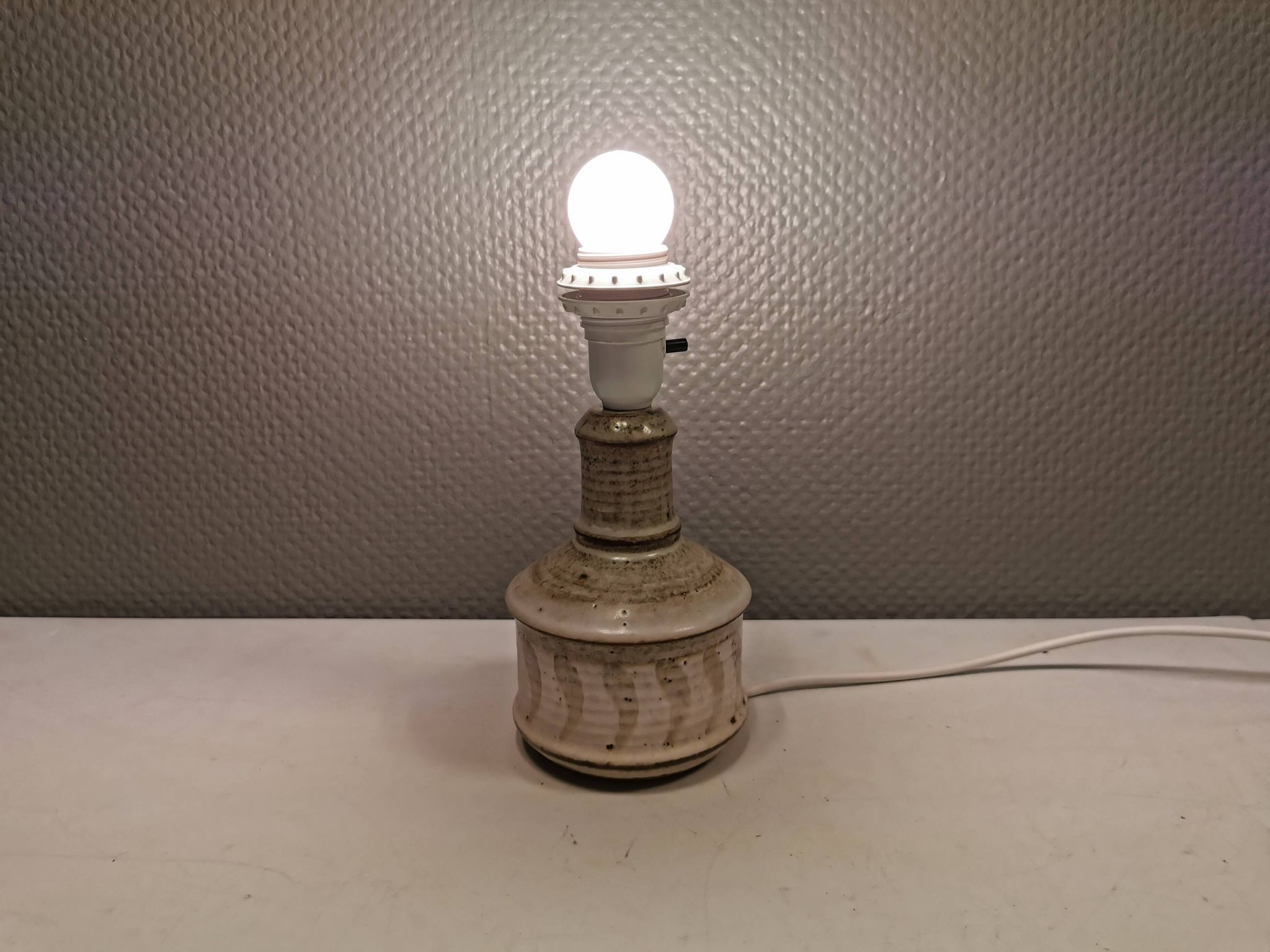 Lampe de table en céramique Søholm, conçue par Joseph Simon, années 1970
