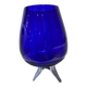 Vase vintage bleu cobalt blue ,class brandy balloon