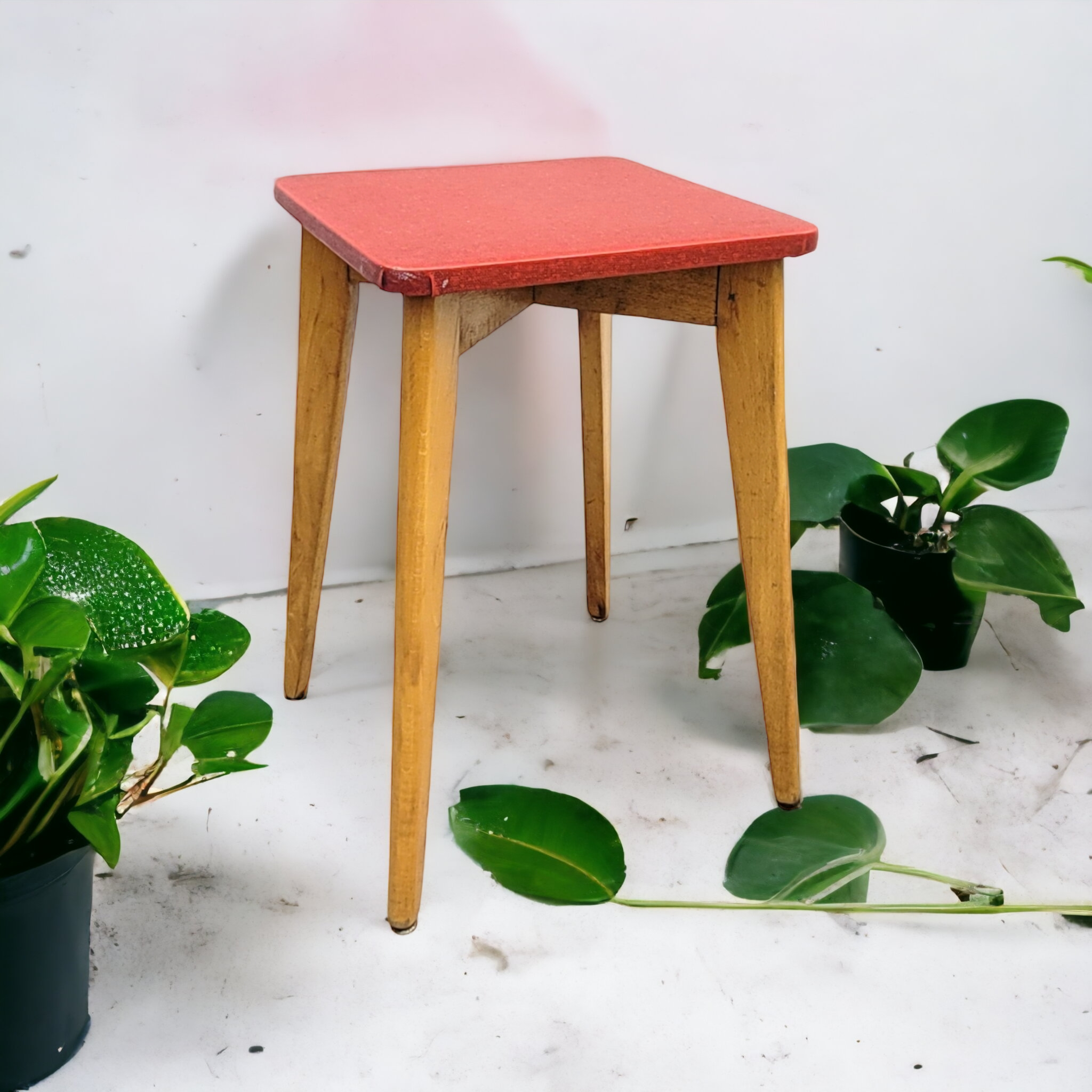 Vintage low stool 1960