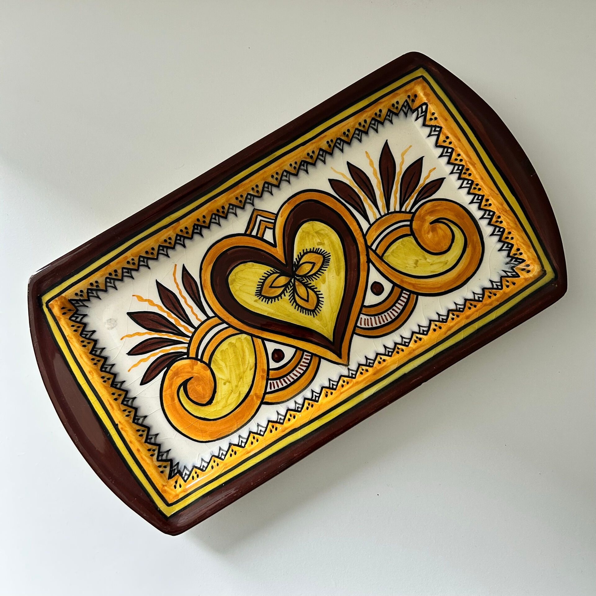 Serving dish signed Henriot Quimper