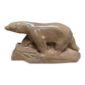 Statue art déco ours polaire