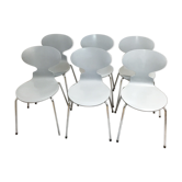 Suite de 6 chaises "fourmi" Jacobsen, ed. Fritz Hansen 2002