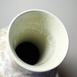 Large globular porcelain vase with crystalline enamels, Jingdezhen Zhi, vintage