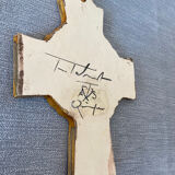Celtic cross Jc Taburet in Quimper ceramic