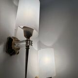 1960s gold perspex torch wall lights