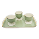 3 antique egg cups on a ceramic tray – Villeroy Boch