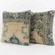 Set of 2 vintage Turkish cushion covers 48x51 cm