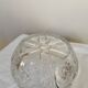 Bol en cristal de plomb vintage des années 1970 : pièce maîtresse de table bohémienne