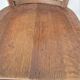 Two chairs solid oak patinated early twentieth century