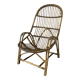 Large vintage rattan armchair