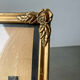 Cadre en bois doré mesures 20 cm x 14 cm verre convexe