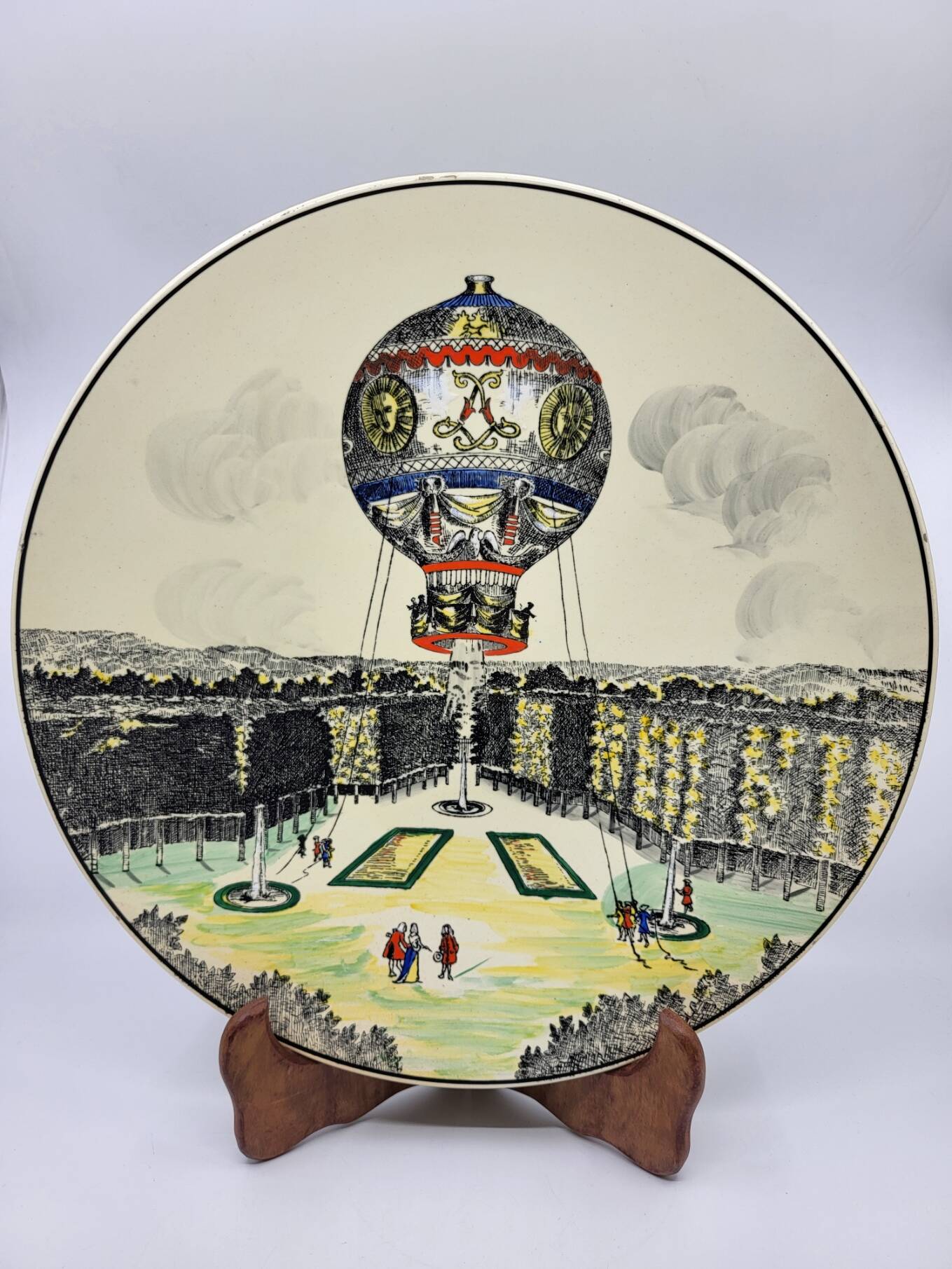Decorative Plate Series "The Travels" in Limited Edition from Longwy France