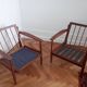 Pair of vintage Scandinavian teak armchairs.