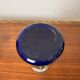 Antique Legras vase – Cobalt blue glass with floral gold enamel – Art Nouveau