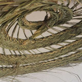 Doum pendant light in natural esparto