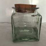 Square glass jar