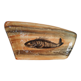 Plat à poisson en faïence de R. Delarue Desvres