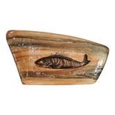 Plat à poisson en faïence de R. Delarue Desvres