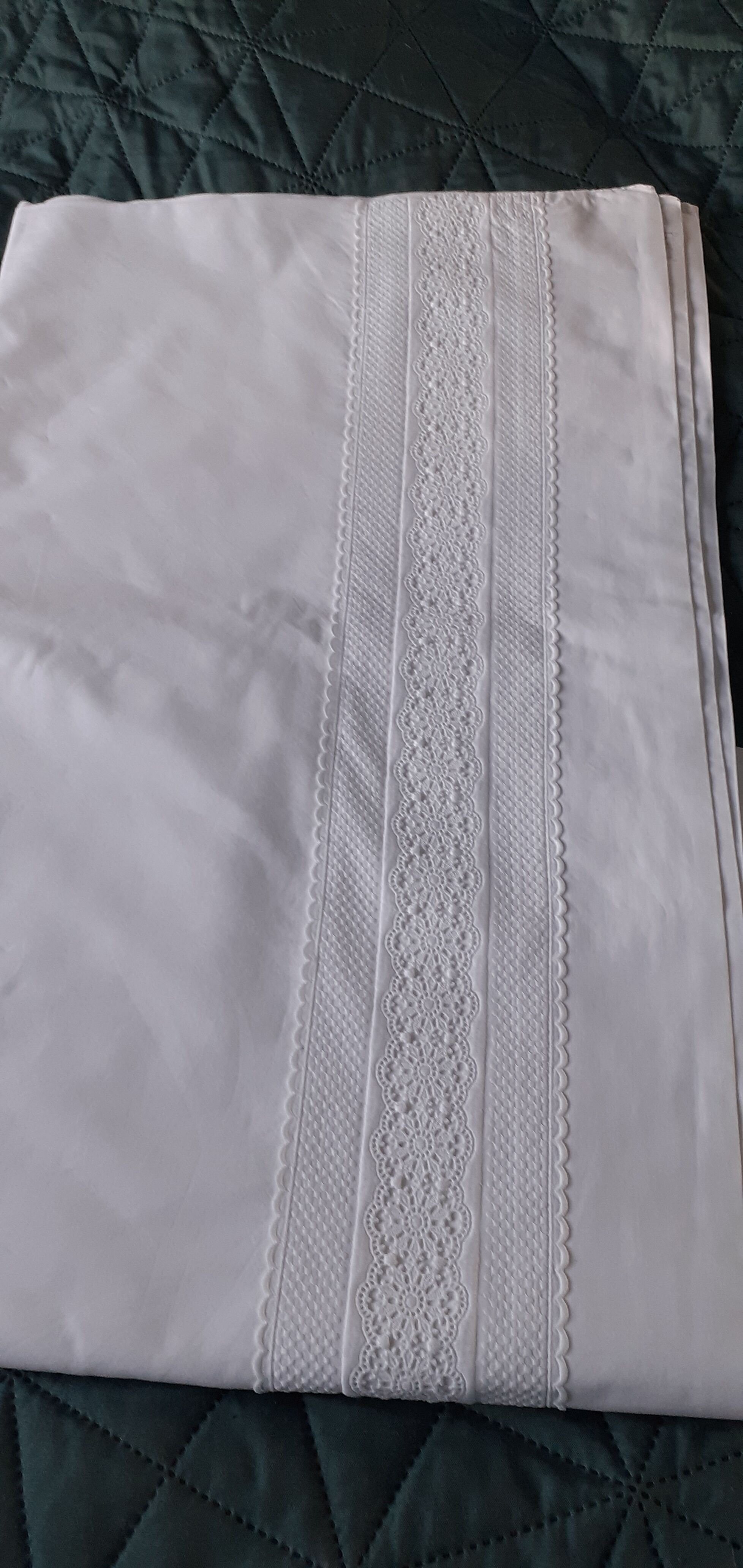 Drap coton blanc