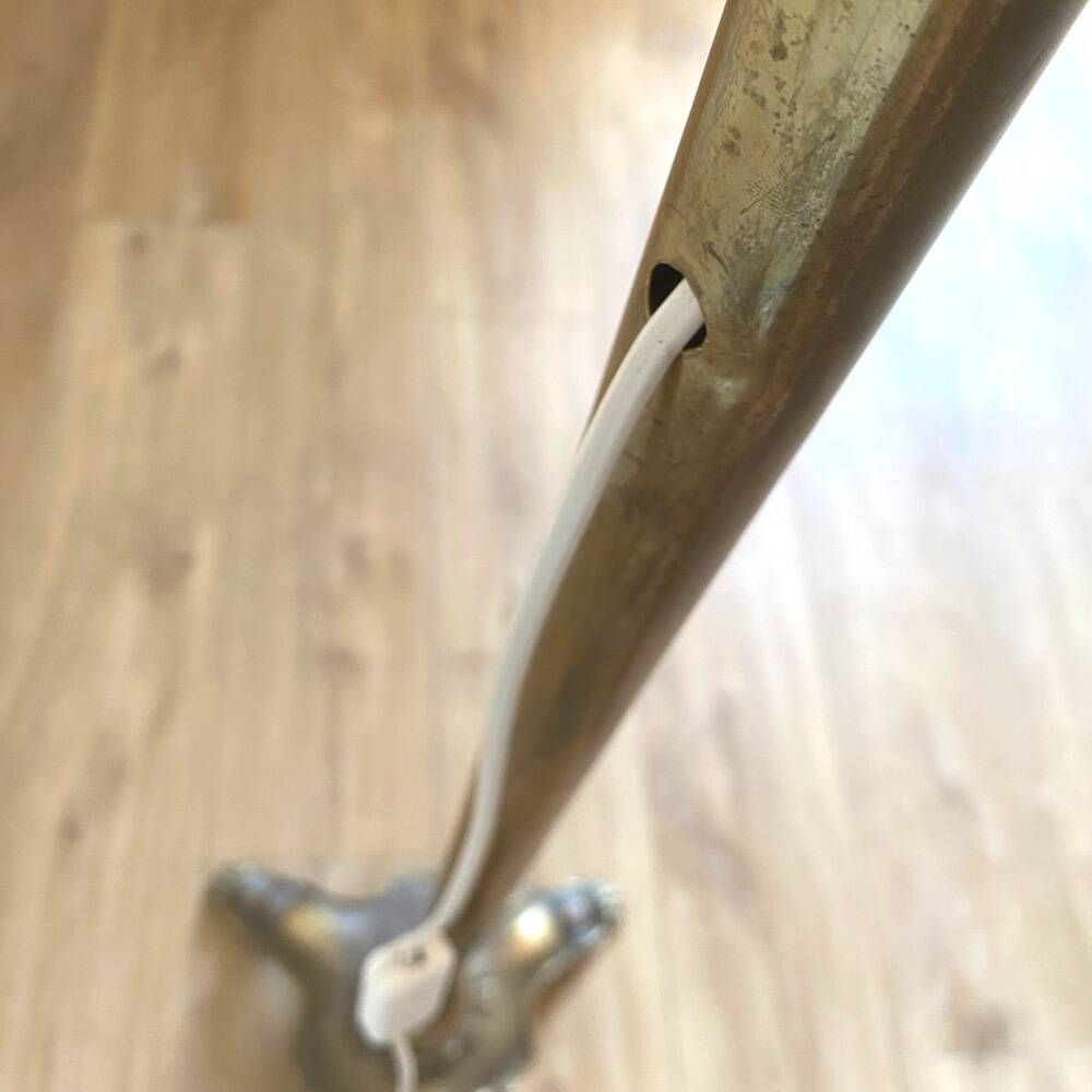 Brass floor lamp