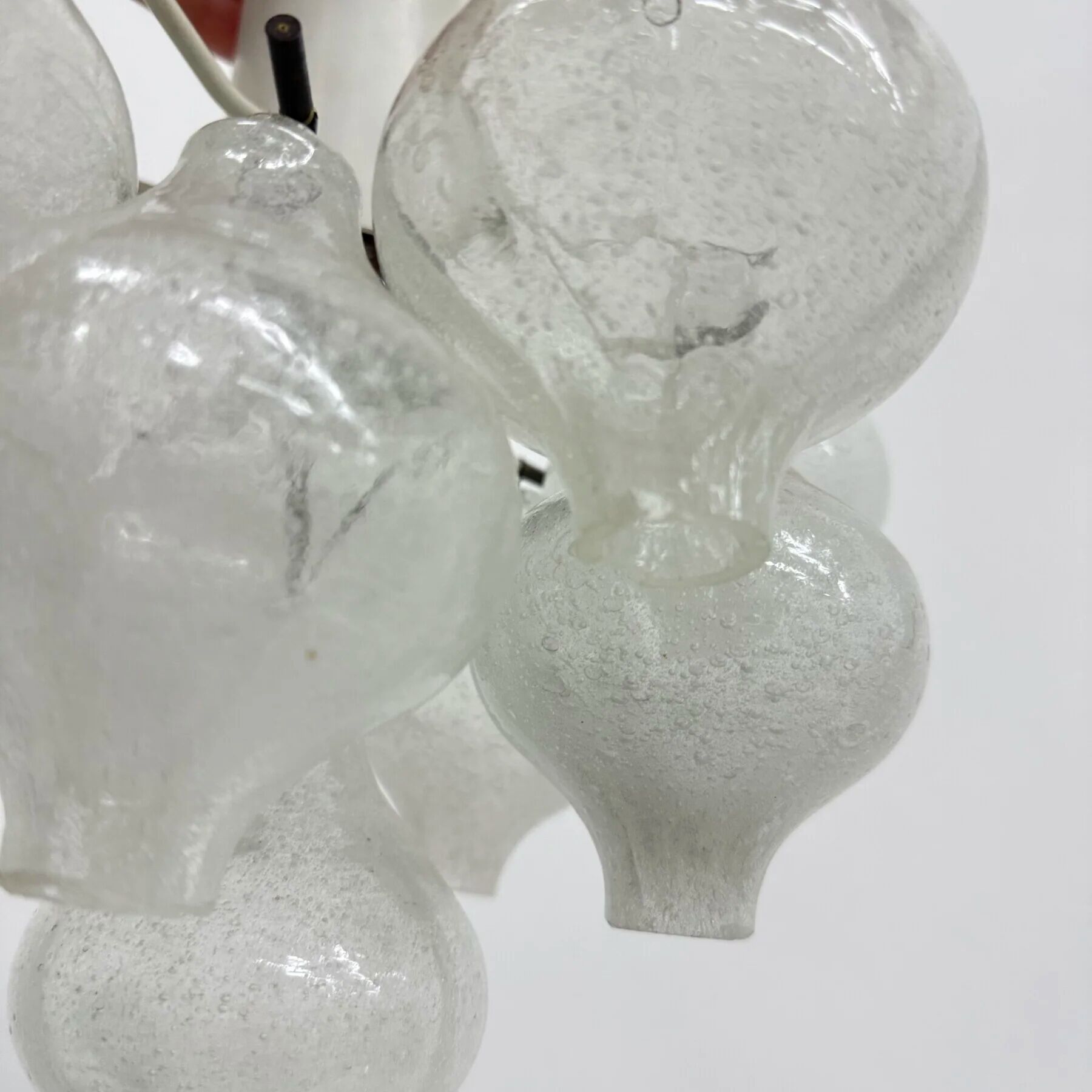 Mid-century Tulipan glass flushmount by Kalmar, Austria, 1960s