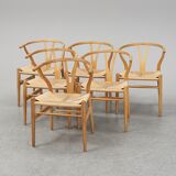 Hans Wegner's 6 Wishbone chairs