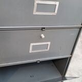 Metal locker cabinet Ronéo 1950 industrial