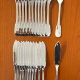 Christofle Cluny, 12 fish place settings, brand new condition