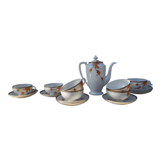 Vintage Japanese porcelain Tea service maple décor