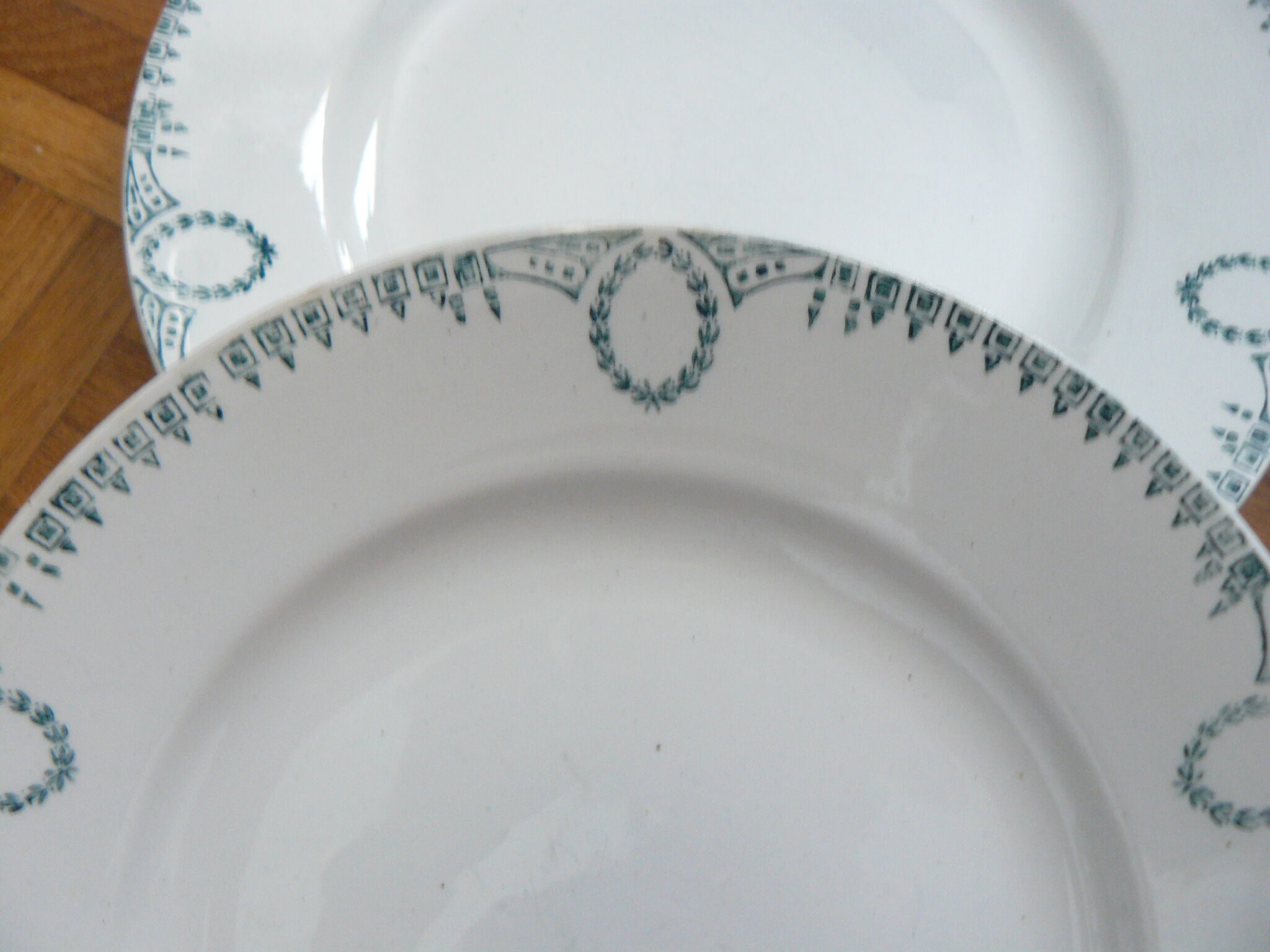 Lot of 6 plates flat st amand Ceranord